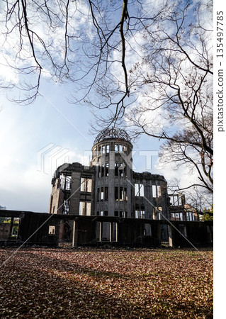 Japan Hiroshima Atomic Bomb Enchoya Ruins, Blue World Cultural Relics and Peace Memorial Park Elephant 135497785