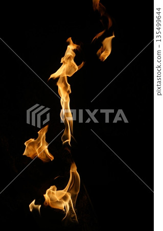 Fire flame isolated on black background Fire flame isolated on black background 135499644