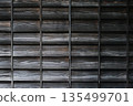 Walls of old Japanese wooden houses 135499701