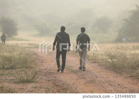 people on village road people on village road 135499850