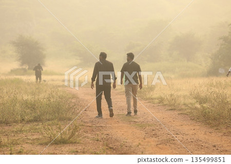 people on village road people on village road 135499851