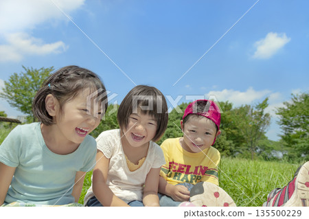 Children playing in the park Children playing in the park 135500229