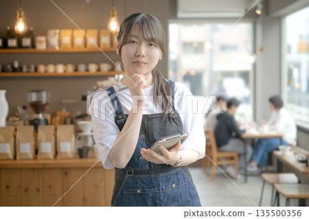 Cafe and clerk 135500356