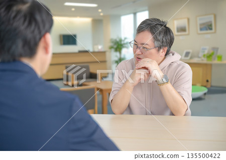 Business scene for business negotiations Business scene for business negotiations 135500422