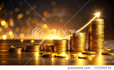 閃亮的金幣,商業形象,金融形象 閃亮的金幣,商業形象,金融形象 135500556