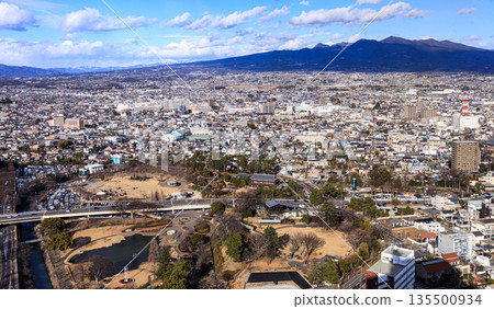 View of Maebashi city from the observation deck of Gunma Prefectural Government Office View of Maebashi city from the observation deck of Gunma Prefectural Government Office 135500934