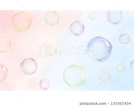 粉彩色肥皂泡背景 粉彩色肥皂泡背景 135501434