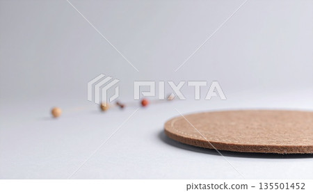 Coasters on a charcoal background 135501452
