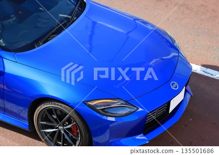 Blue domestic sports car image 135501686