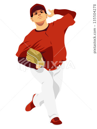 Baseball player "Pitcher" 135504278