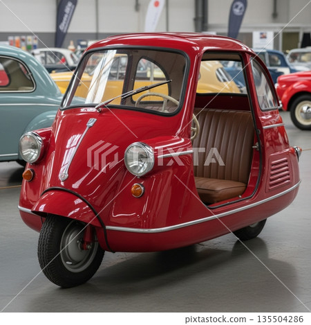 【人工智慧生成】三輪微型車設計 - 三輪車 【人工智慧生成】三輪微型車設計 - 三輪車 135504286