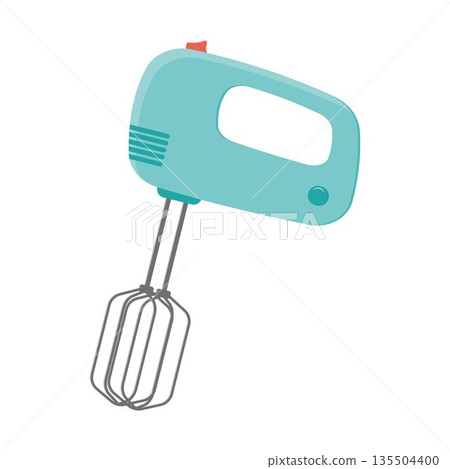 Electric handheld kitchen mixer vector 135504400