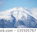 Mount Norikura in winter as seen from Nomugi Pass Ski Resort 135505767