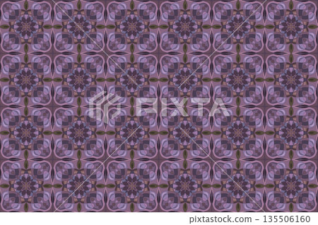 Symmetrical seamless pattern 6-41 135506160