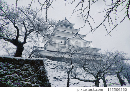 Tsuruga Castle in winter (Aizuwakamatsu City, Fukushima Prefecture) Tsuruga Castle in winter (Aizuwakamatsu City, Fukushima Prefecture) 135506260