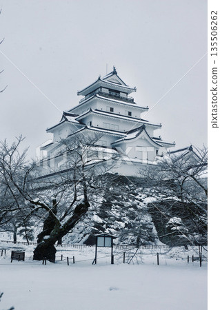 Tsuruga Castle in winter (Aizuwakamatsu City, Fukushima Prefecture) Tsuruga Castle in winter (Aizuwakamatsu City, Fukushima Prefecture) 135506262
