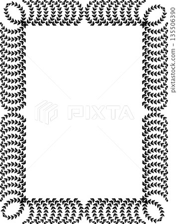 Vintage black decorative vector frame in Gothic style - elegant vector frame on white background, EPS10, hallowen, crismes. Vintage black decorative vector frame in Gothic style - elegant vector frame on white background, EPS10, hallowen, crismes. 135506390