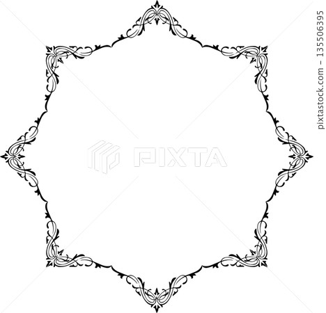Vintage black decorative vector frame in Gothic style - elegant vector frame on white background, EPS10, hallowen, crismes. Vintage black decorative vector frame in Gothic style - elegant vector frame on white background, EPS10, hallowen, crismes. 135506395