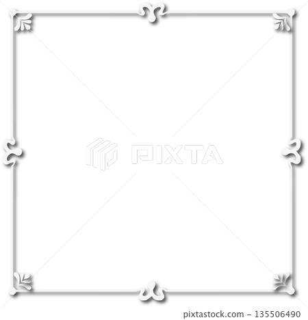 Vintage white decorative vector frame in Gothic style - elegant vector frame on white background, EPS10, hallowen, crismes. Vintage white decorative vector frame in Gothic style - elegant vector frame on white background, EPS10, hallowen, crismes. 135506490