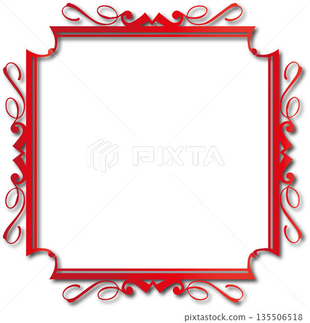 Vintage red decorative vector frame in Gothic style - elegant vector frame on white background, EPS10, hallowen, crismes. Vintage red decorative vector frame in Gothic style - elegant vector frame on white background, EPS10, hallowen, crismes. 135506518