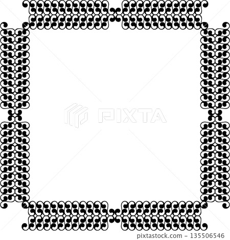 Vintage decorative vector frame in Gothic style - elegant vector frame on white background, EPS10, hallowen, crismes. Vintage decorative vector frame in Gothic style - elegant vector frame on white background, EPS10, hallowen, crismes. 135506546