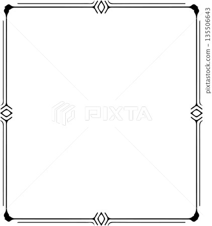 Vintage decorative vector frame in gothic style - elegant black vector frame on white background, EPS10, halloween, christmas. Vintage decorative vector frame in gothic style - elegant black vector frame on white background, EPS10, halloween, christmas. 135506643