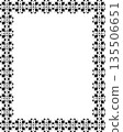Vintage decorative vector frame in gothic style - elegant black vector frame on white background, EPS10, halloween, christmas. 135506651