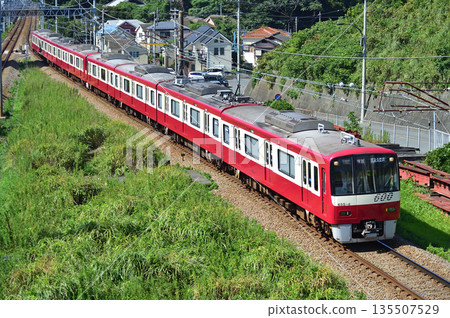 Keikyu Kurihama Line Keikyu Nagasawa-YRP Nobi Keikyu 600 series 655 train Keikyu Kurihama Line Keikyu Nagasawa-YRP Nobi Keikyu 600 series 655 train 135507529