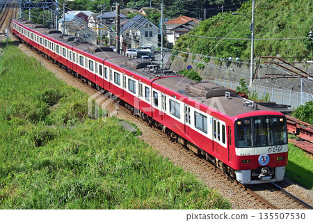 Keikyu Kurihama Line Keikyu Nagasawa-YRP Nobi Keikyu 600 series 604 train Keikyu Kurihama Line Keikyu Nagasawa-YRP Nobi Keikyu 600 series 604 train 135507530