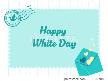 Cute frame for white day 135507888