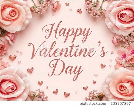 情人節背景 135507897