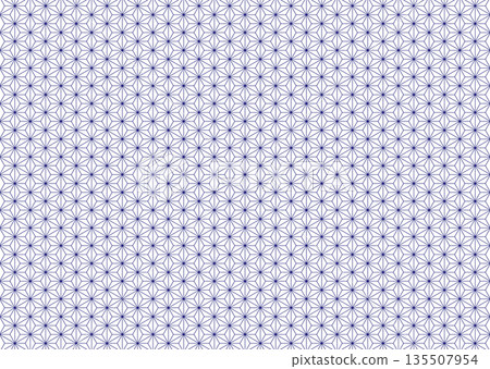 Seamless Japanese pattern [Hemp leaf] 135507954