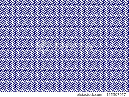 Seamless Japanese pattern [Saayagata] 135507957