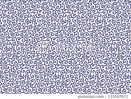Seamless Japanese pattern [Arabesque] 135507972