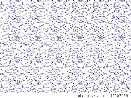 日式無縫圖案【雲朵】 135507989