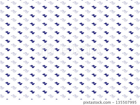 日式無縫圖案【雲朵】 日式無縫圖案【雲朵】 135507995