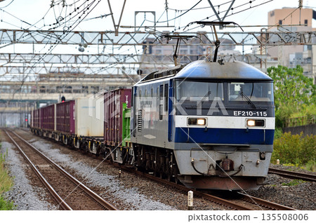 東海道幹線平塚 JR 貨運 EF210-115(吹田) 東海道幹線平塚 JR 貨運 EF210-115(吹田) 135508006