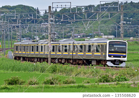 Sobu Main Line, Sakura-Monoi, JR East, 209 series, C427 formation (Makuhari) Sobu Main Line, Sakura-Monoi, JR East, 209 series, C427 formation (Makuhari) 135508620