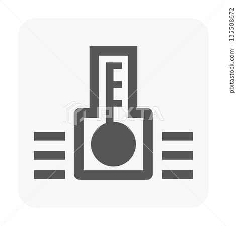 Temperature Gauge Vector Icon Temperature Gauge Vector Icon 135508672