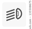 Headlight Angle Direction Icon 135508675