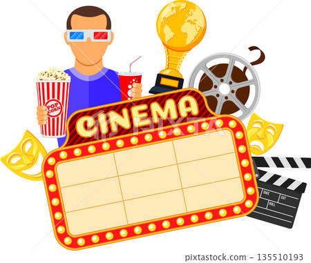 Cinema and Movie Banner Cinema and Movie Banner 135510193