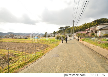 Dazaifu City, a peaceful rural landscape 135511197