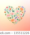 Floral Heart Harmony 135511226