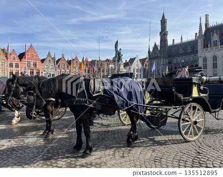 The Grote Markt in Bruges, Belgium The Grote Markt in Bruges, Belgium 135512895
