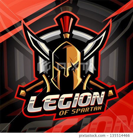 Legion of spartan esport mascot logo design Legion of spartan esport mascot logo design 135514466