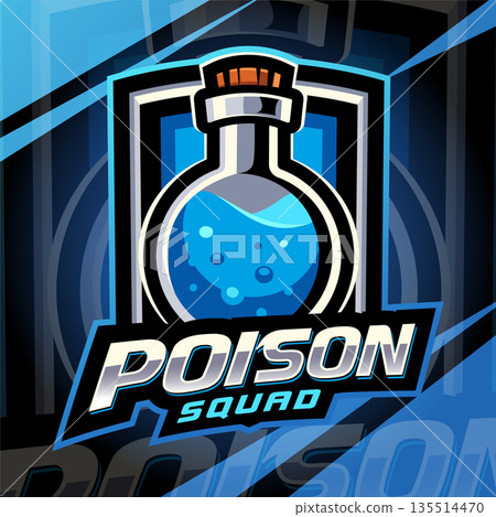 Poison squad esport mascot logo design 135514470