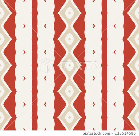 Terracotta Geometric Seamless Pattern Background with Abstract Motifs, Repeatable Illustration Terracotta Geometric Seamless Pattern Background with Abstract Motifs, Repeatable Illustration 135514596