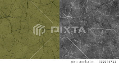 Dark natural cracked granite texture. Seamless pattern. Stone background via an alpha channel. 135514733