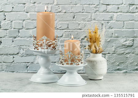 Candles and vase Candles and vase 135515791