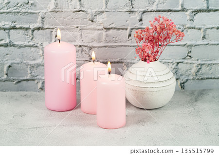 Pink candles Pink candles 135515799